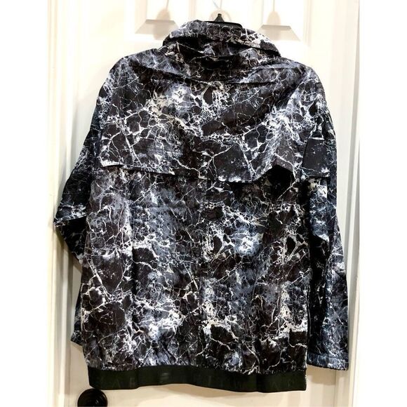 FITWEAR - 🎉HP🎉NWT -L Sz L (10) The Lush Windbreaker/Full Zip/Black/White Marbled - Picture 15 of 16